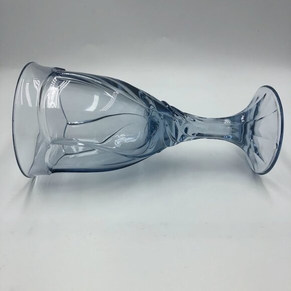 Blue Glass Goblets Set of 2 Collectible Decorative Elegant Drinkware - Picture 10 of 12